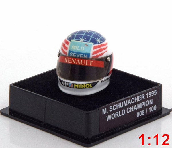 benetton helm weltmeister 1995 schumacher world champions collection (limited edition 100 pcs.) M75409 Модель 1 12